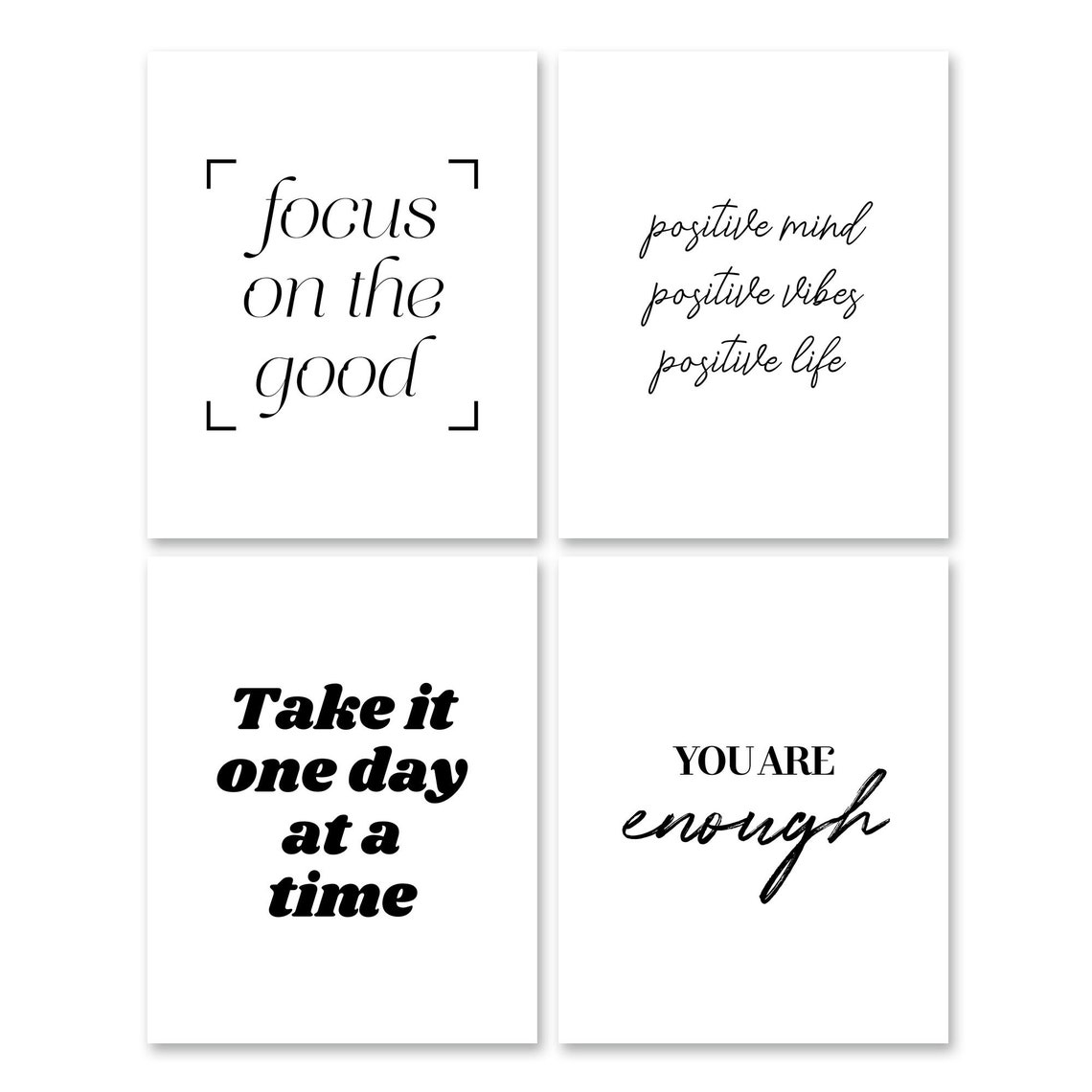 Mental Health 16 Poster Bundle Set Minimalist Typography Home Decor - Image 3