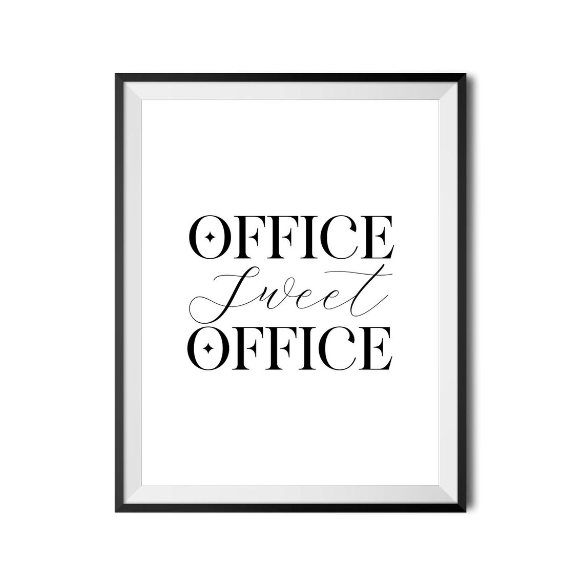 Office Sweet Office Funny Workplace Script Typography Wall Poster - Image 4