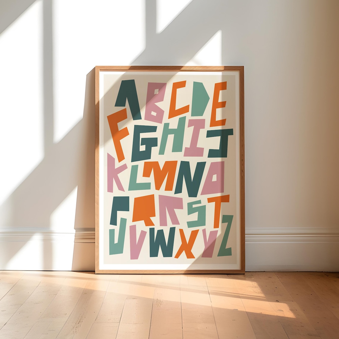 Colorful Alphabet Retro Kids Nursery Decor
