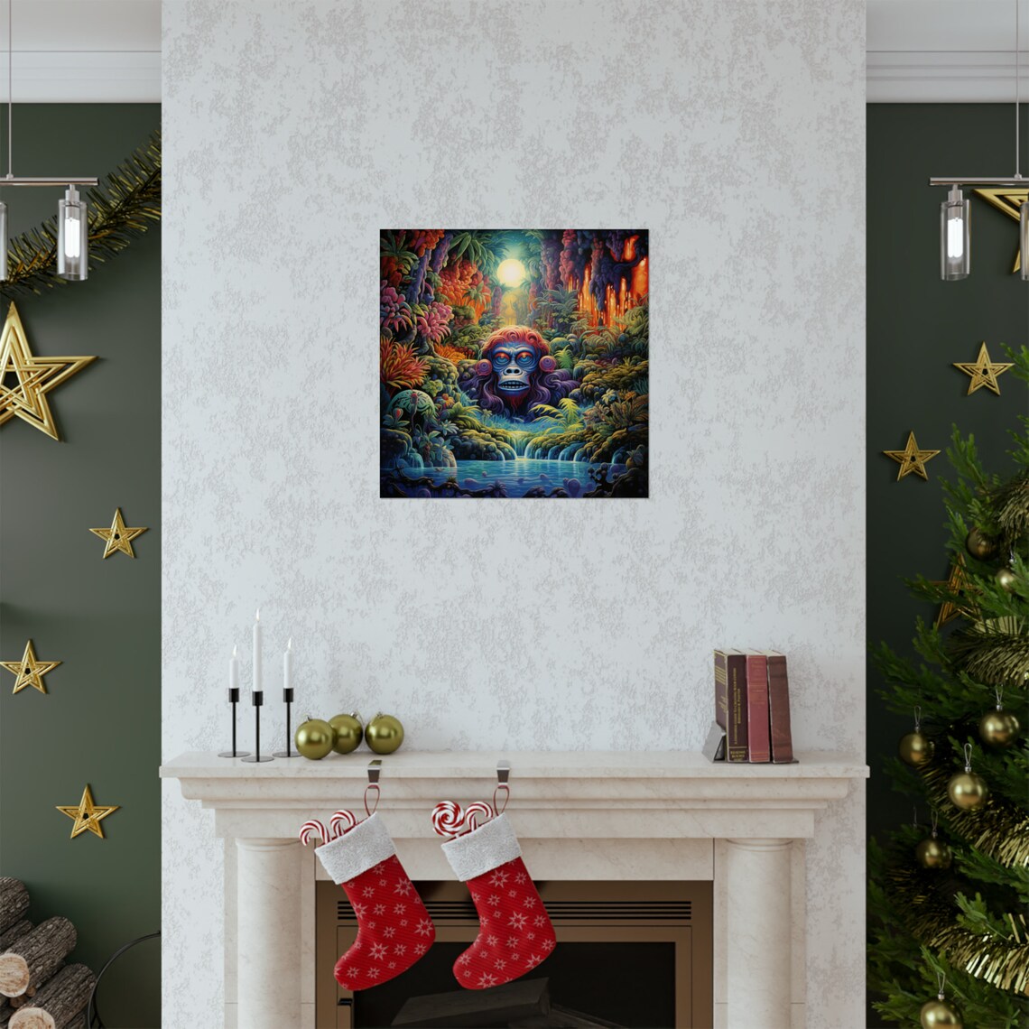 Forest Dweller Monkey Poster, Tropical Paradise - Image 2