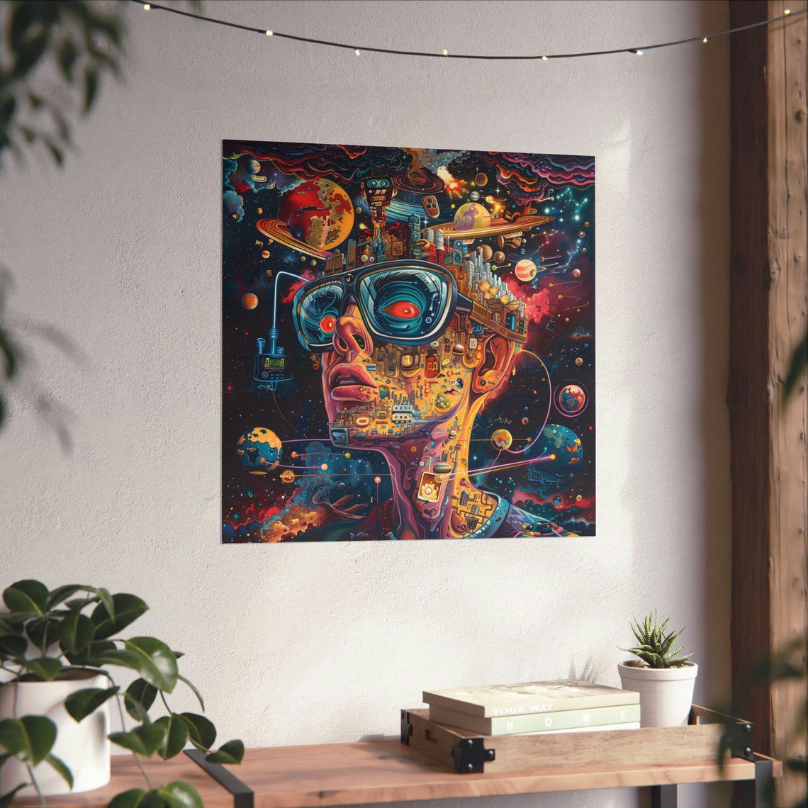 Restless Mind Modern Abstract Portrait Art