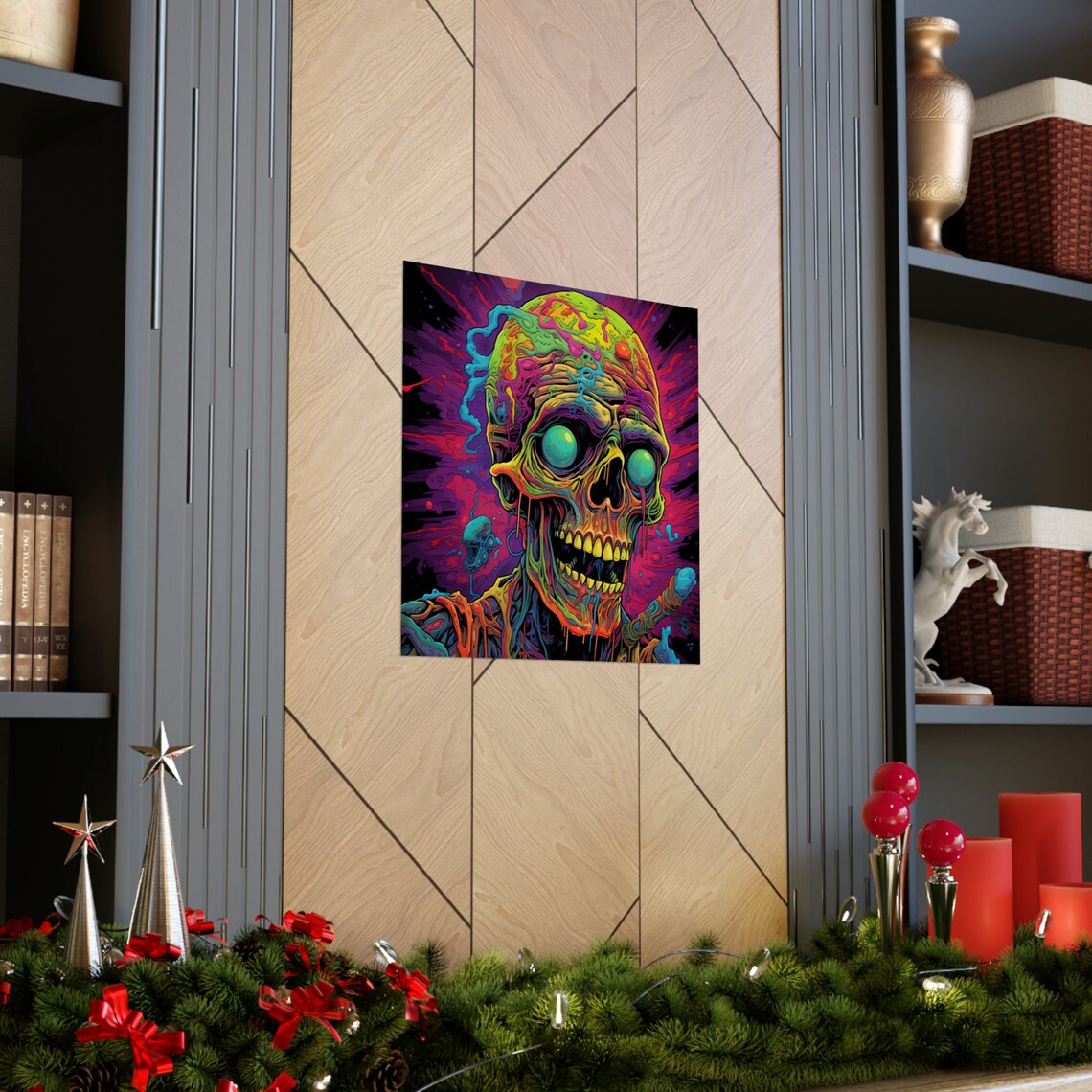 Psychedelic Zombie, Trippy Poster Art - Image 4