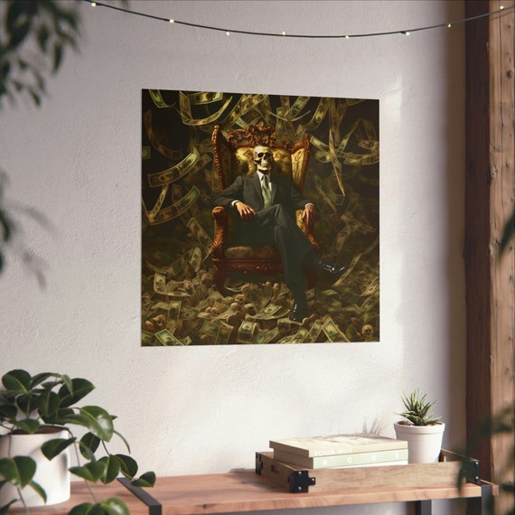 Money Is The Root Of All Evil, Gothic Poster