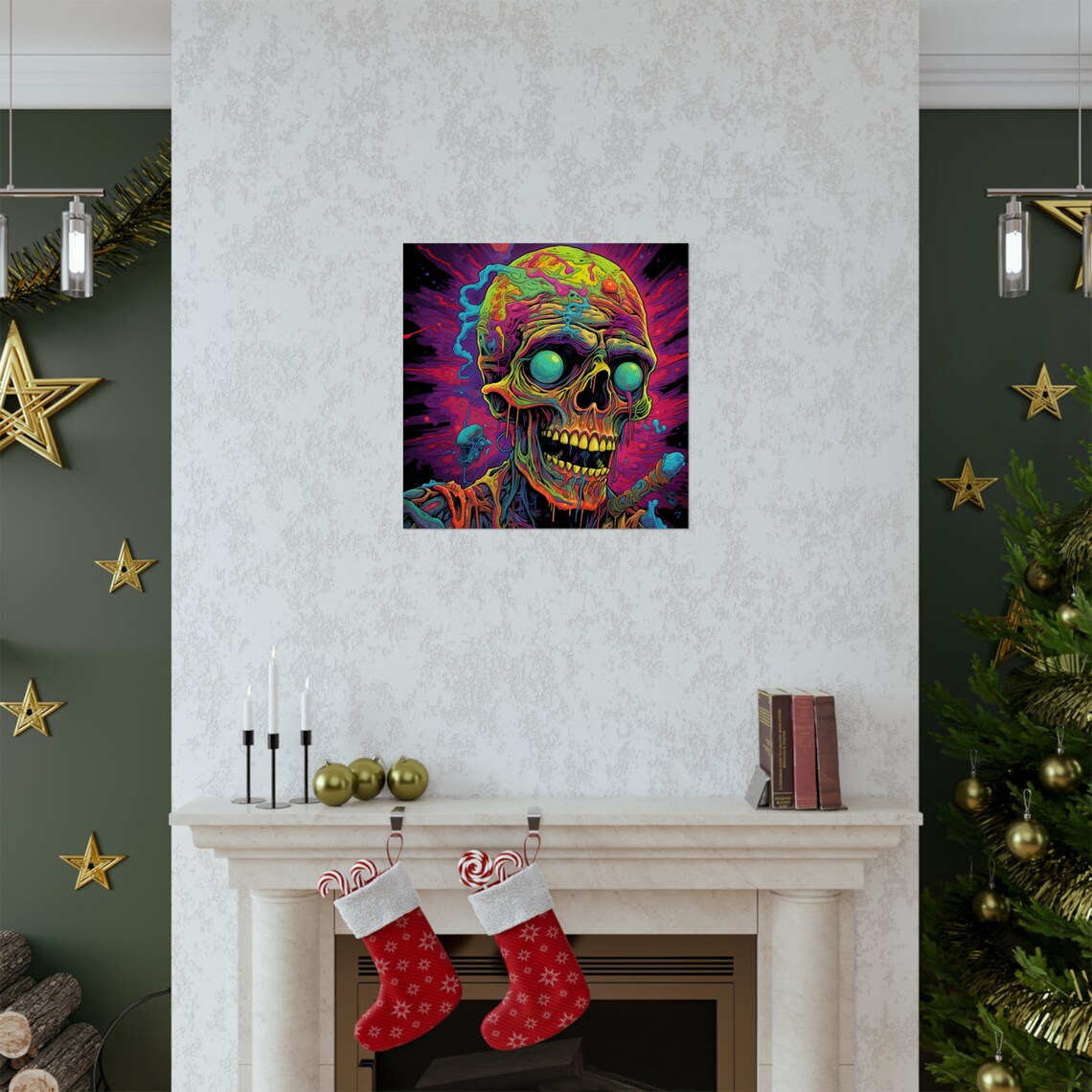 Psychedelic Zombie, Trippy Poster Art - Image 2