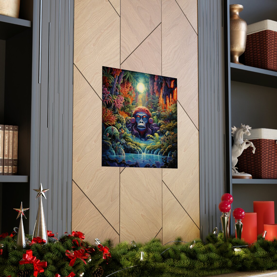 Forest Dweller Monkey Poster, Tropical Paradise - Image 3