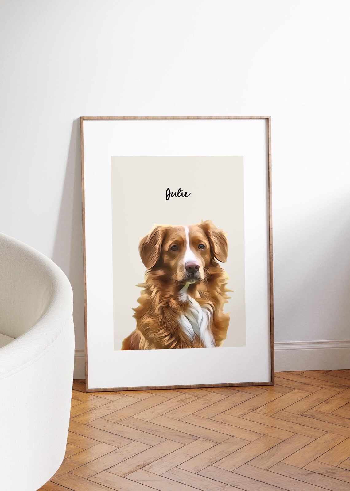 Custom Pet Portrait Memorial Dog Portrait Art Print - Image 2
