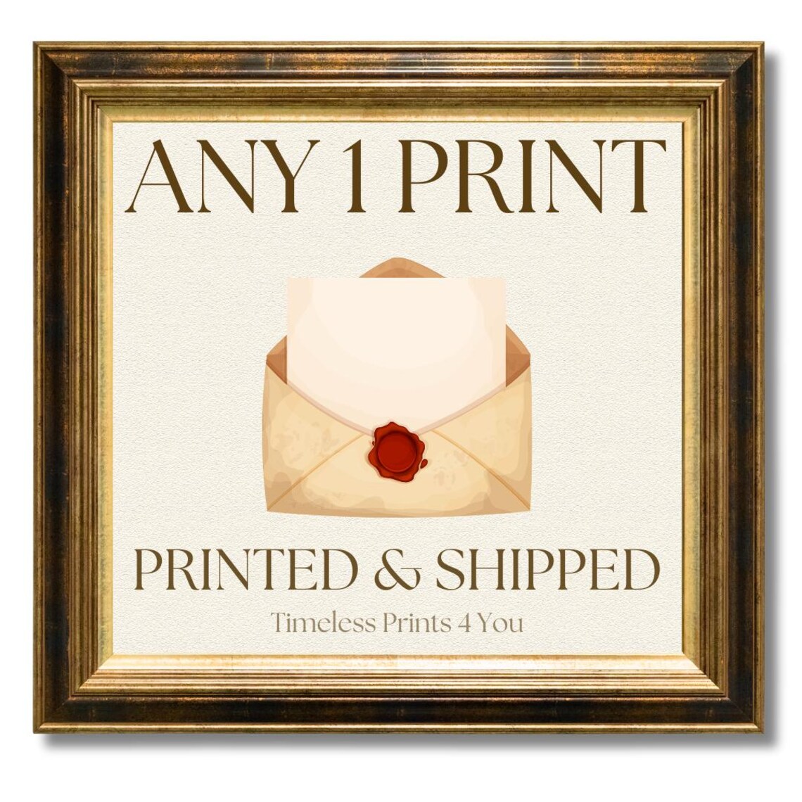 Custom Personalized Ship Service Wall Art Print
