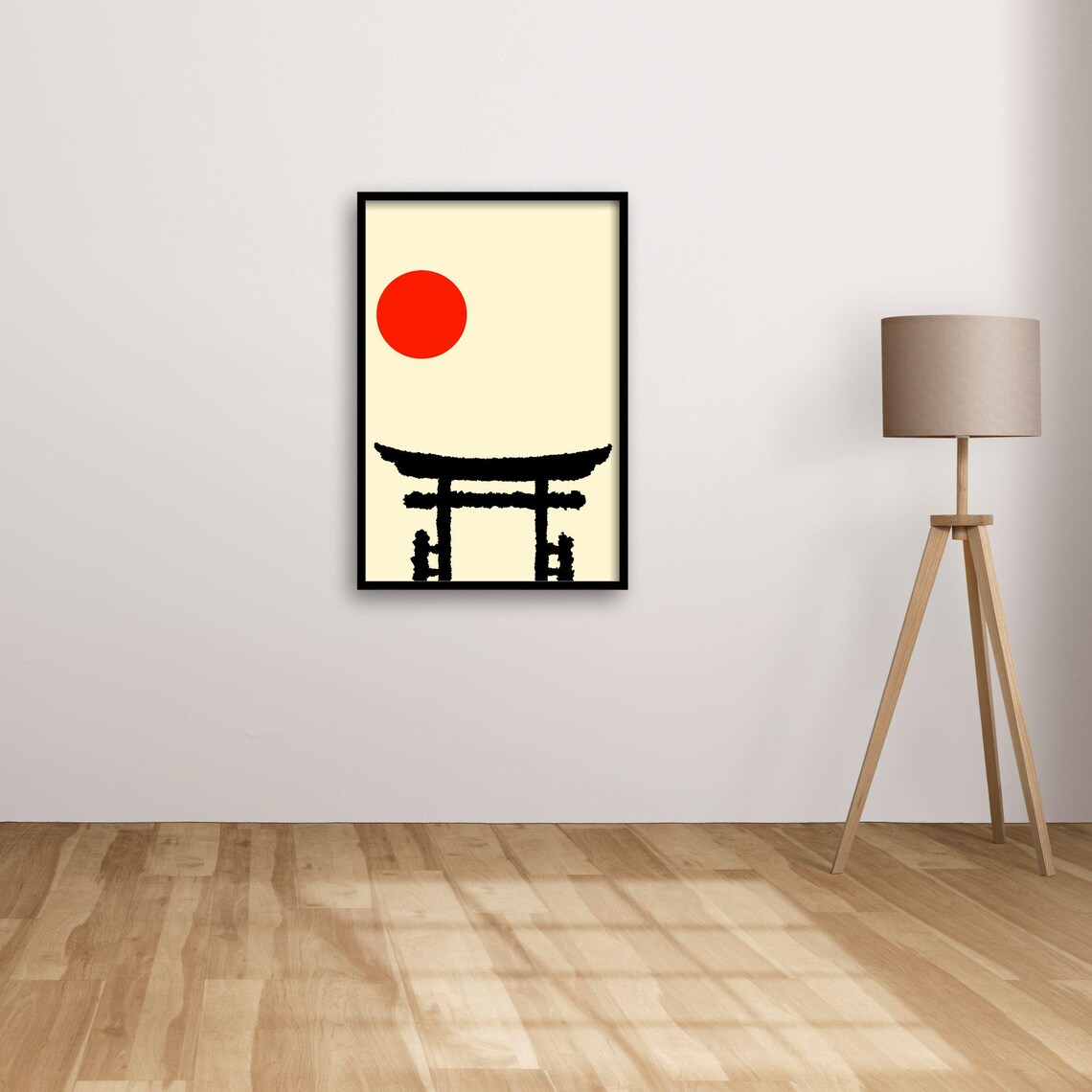 Torii Gate, Japanese Minimalist Art Print - Image 3