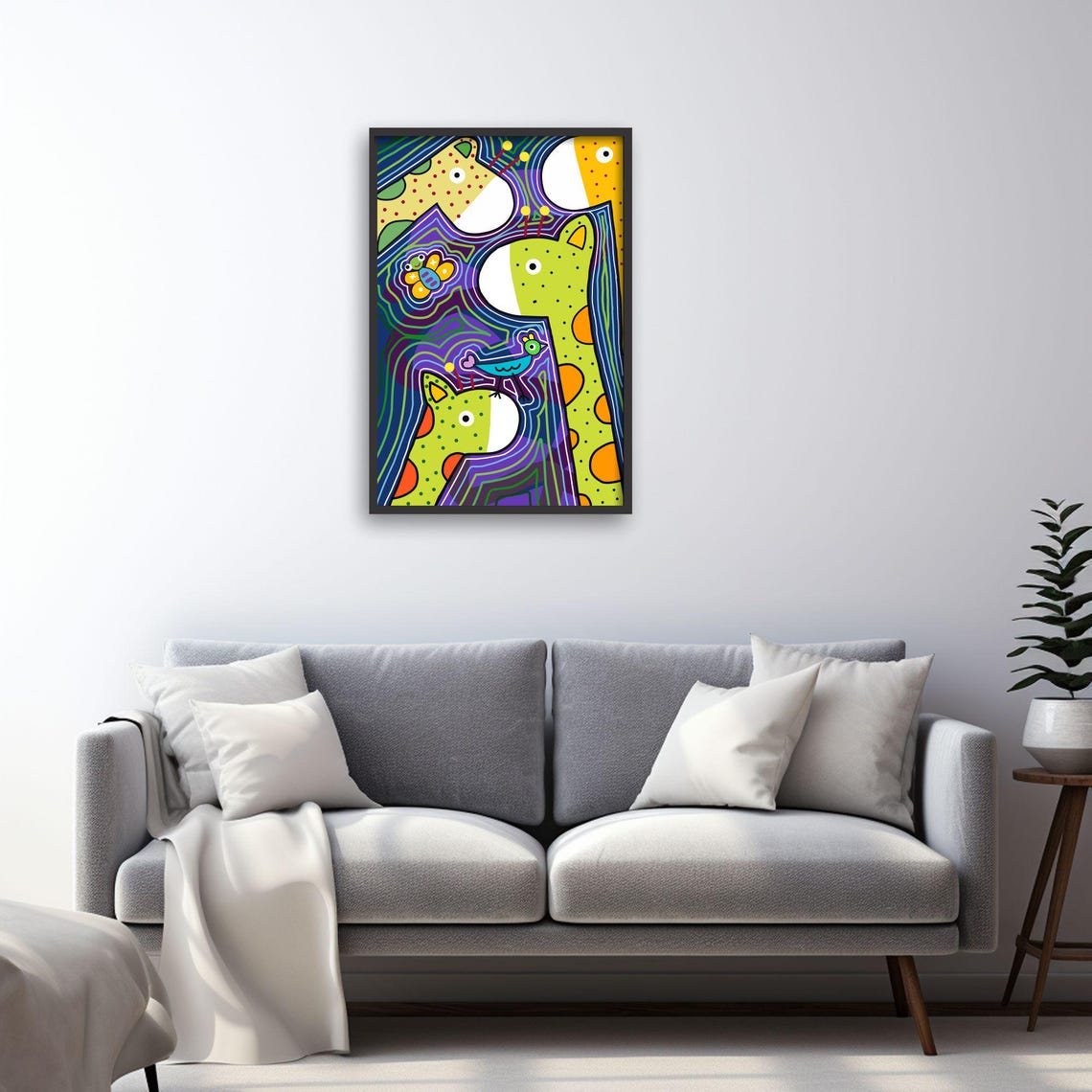 Giraffe Art, Whimsical Nursery Decor - Image 4