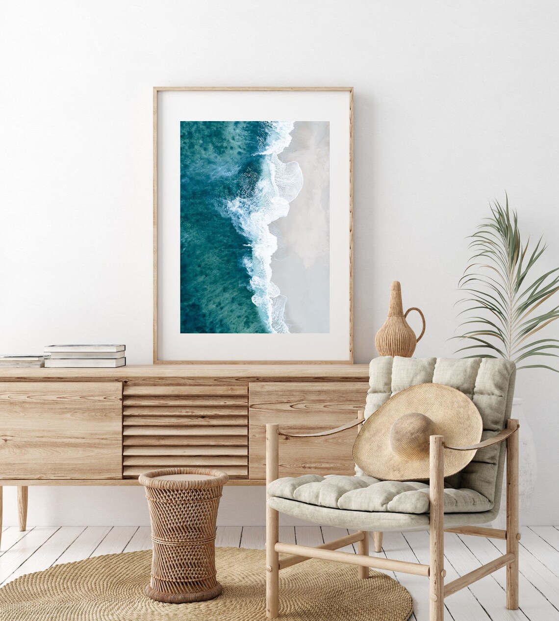 Aerial Ocean Print Art, Coastal Beach Wall Art - Image 4