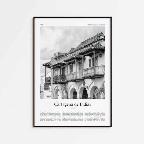 Cartagena de Indias Colombia Colonial Balconies Photo Poster