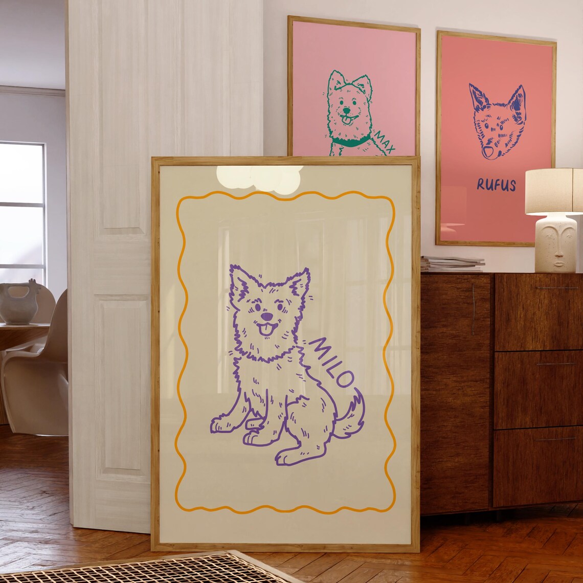 Custom Dog Portrait, Personalized Pet Commission - Image 4