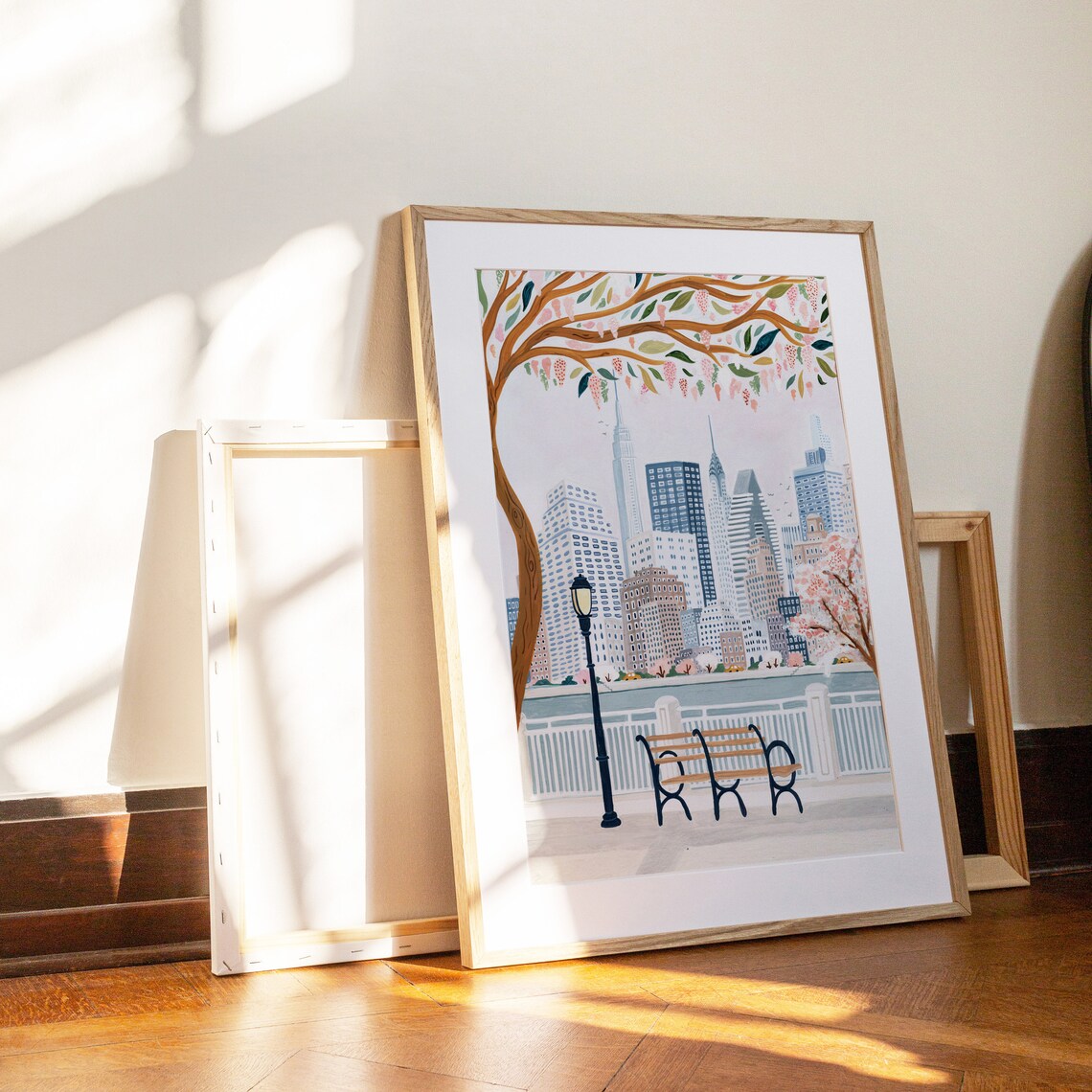 New York Skyline Travel Poster, America Wall Art - Image 3