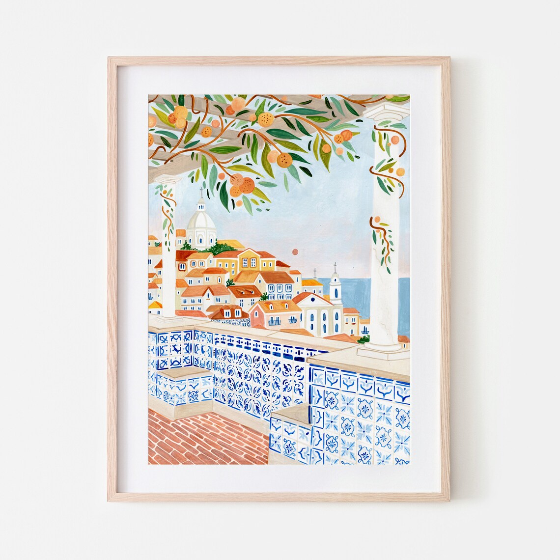Lisbon Portugal Travel Poster, Europe Home Decor
