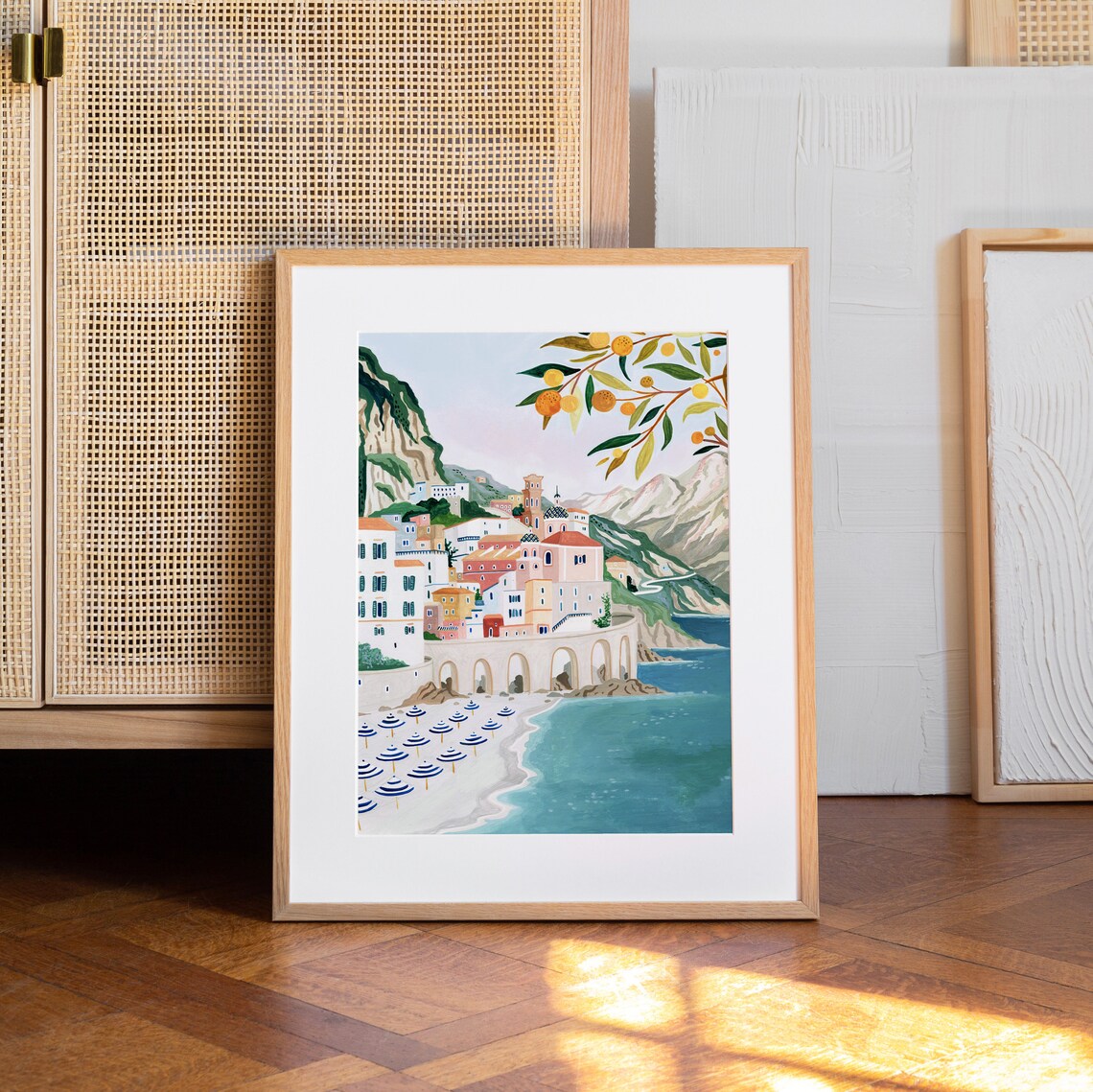 Atrani Amalfi Coast Travel Poster, Italy Print - Image 4