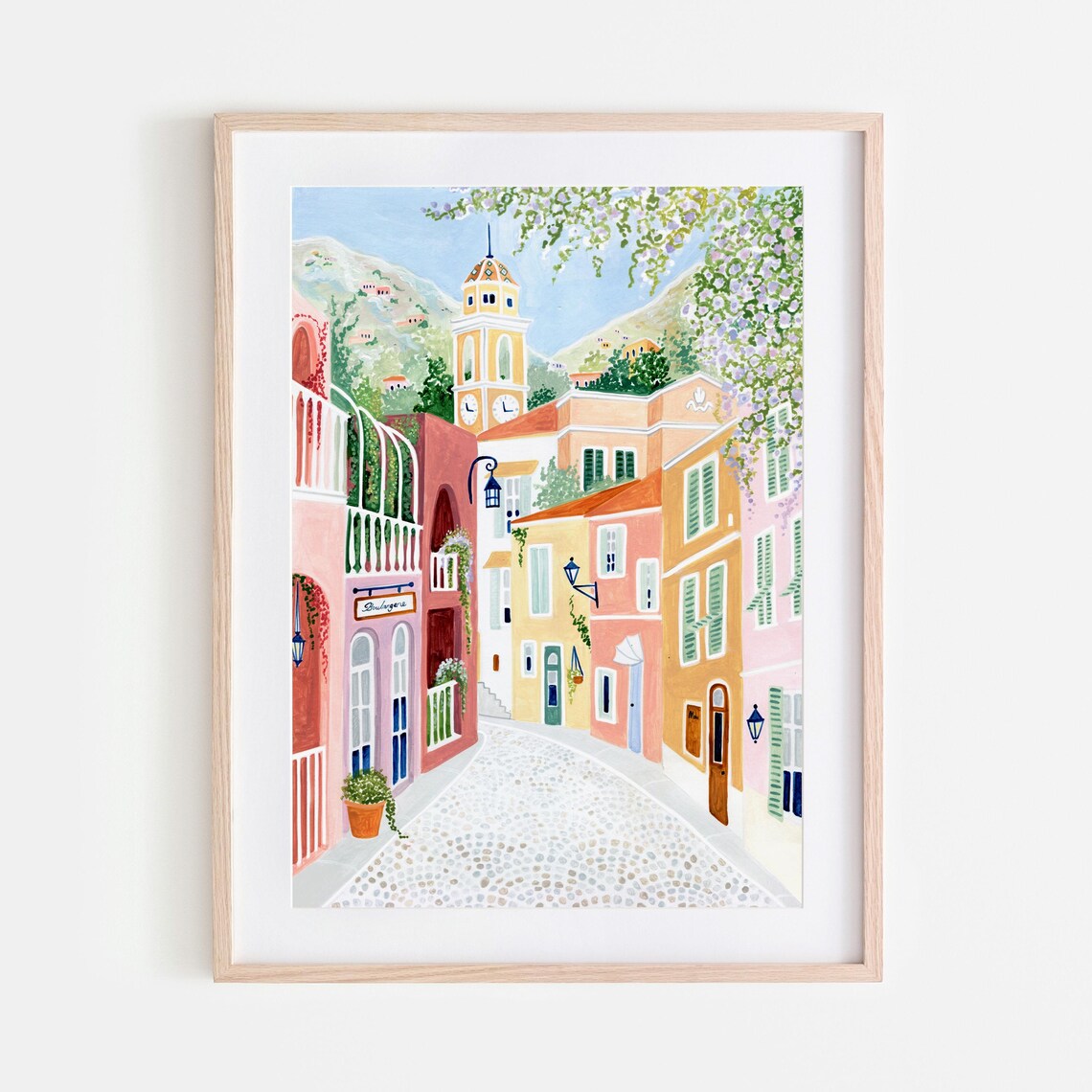 Villefranche Sur Mer Travel Poster, South of France