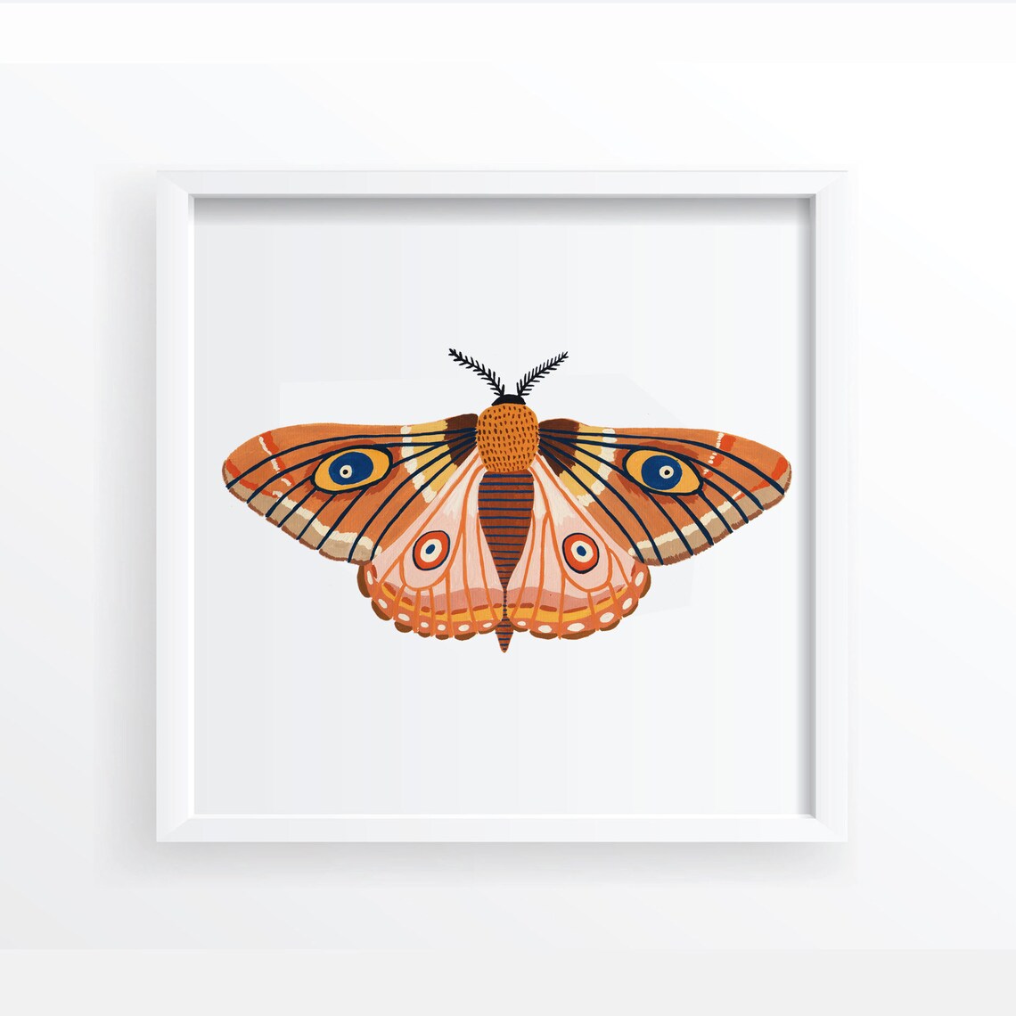 Autumn Moth Art Print, Woodland Nursery Decor - Image 5