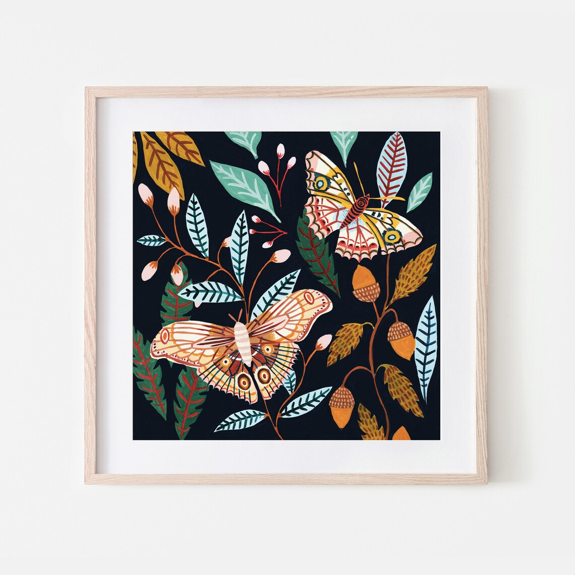Butterfly Print, Woodland Nursery Decor Art Print