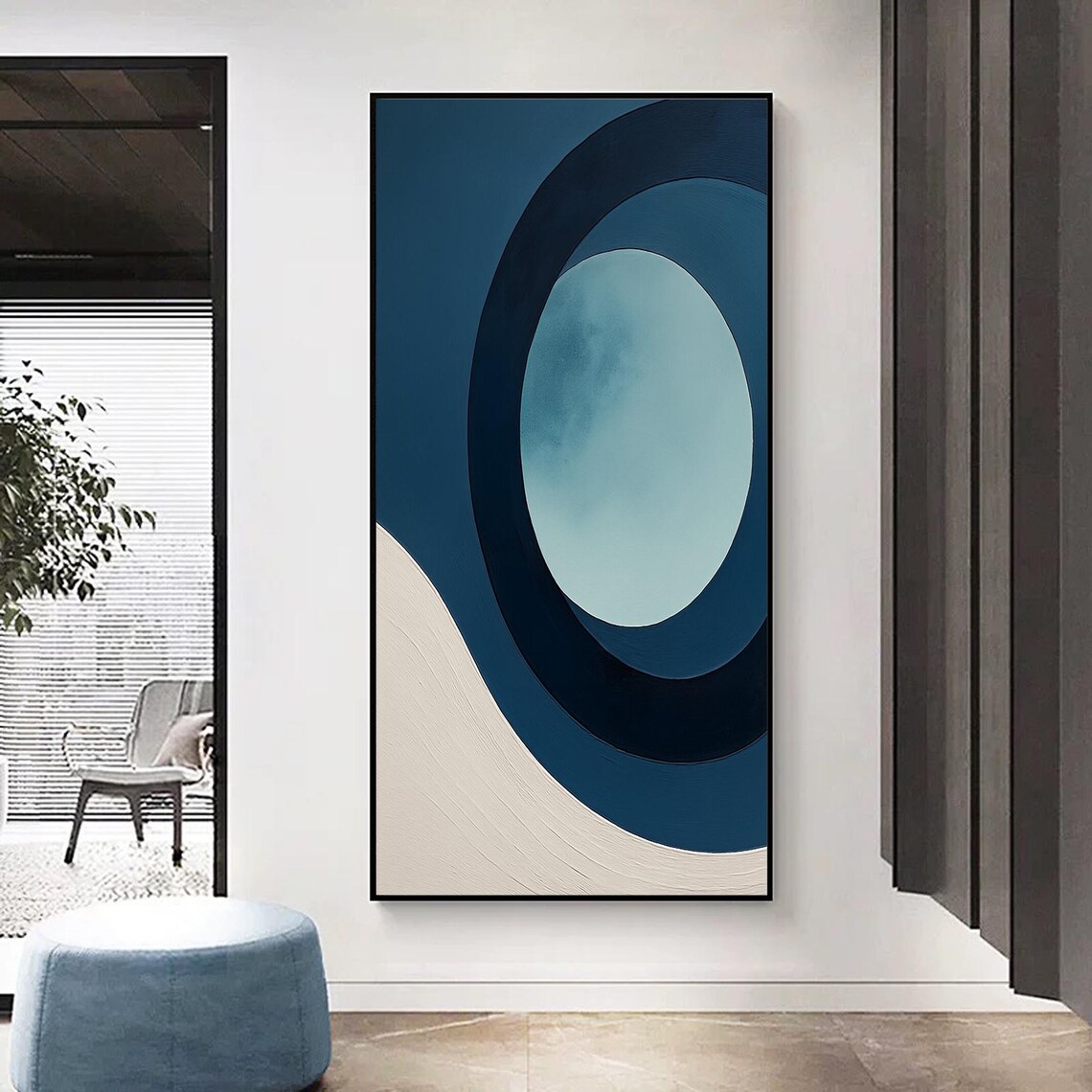 Abstract Circle, Modern Minimalist Geometric Design - Image 3