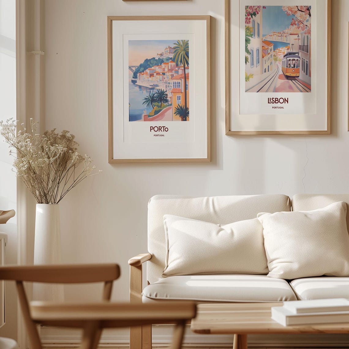 Porto Travel Poster Print Minimalist Wall Art Portugal Cityscape Pastel Art Retro Travel Decor Home Decoration C35 135 - Image 4