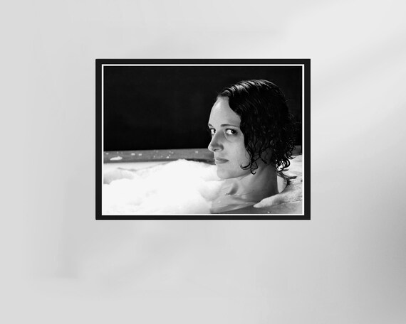 Fleabag Bubble Bath Scene Black and White Funny Bathroom Poster