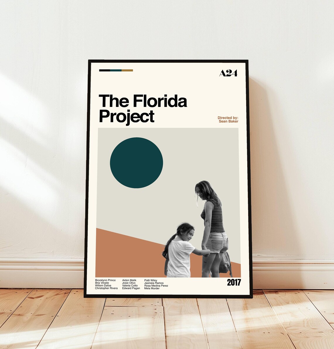 The Florida Project 2017 Minimalist Movie Poster Sean Baker A24 Art