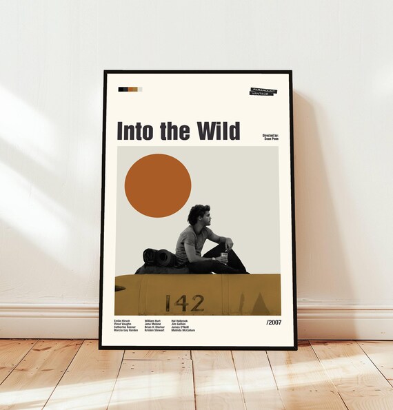 Into The Wild 2007 Minimalist Bus 142 Sean Penn Movie Poster