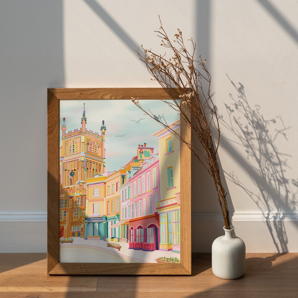 Cirencester Market Place, The Cotswolds Travel Poster - Image 3