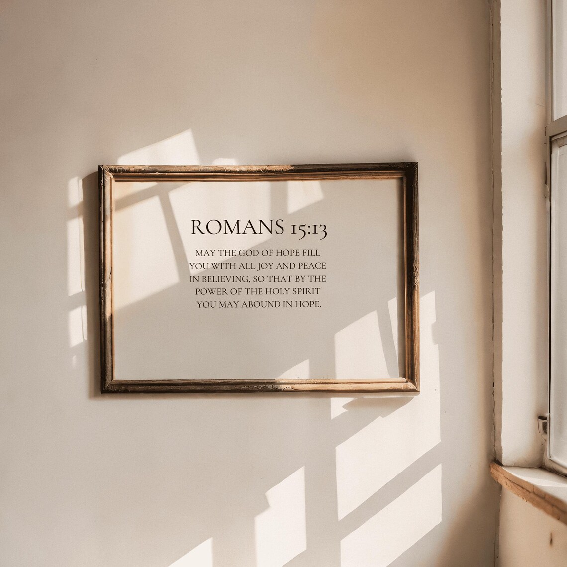Romans 15:13 Christian Faith Bible Verse Art Print - Image 2
