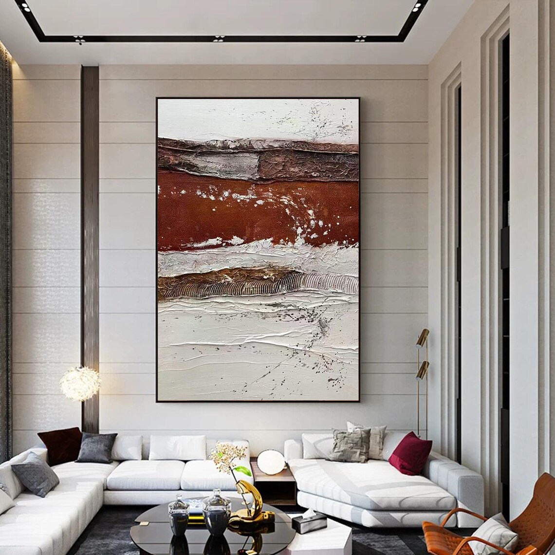 Scandinavian Style Abstract Earth Layers, Wall Art Print - Image 2