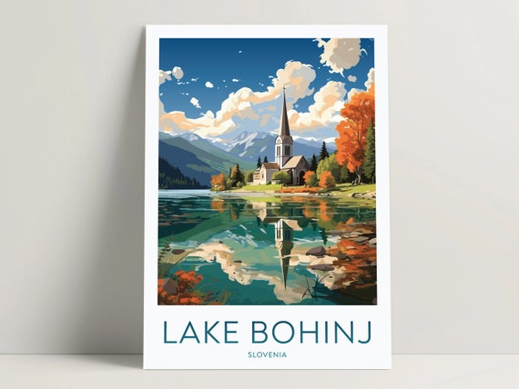 Lake Bohinj Poster Lake Bohinj Print Lake Bohinj Art Bedroom Decor Lake Bohinj Gifts Ideas Slovenia Wall Art Decor 002