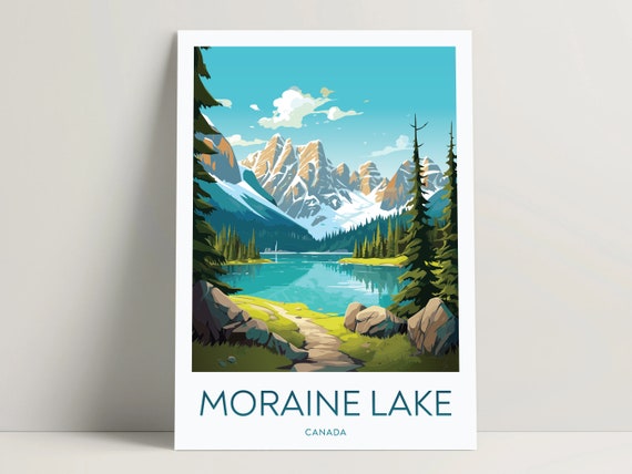 Moraine Lake Poster Moraine Lake Print Moraine Lake Art Bedroom Decor Moraine Lake Gifts Ideas Banff Wall Art Decor 004