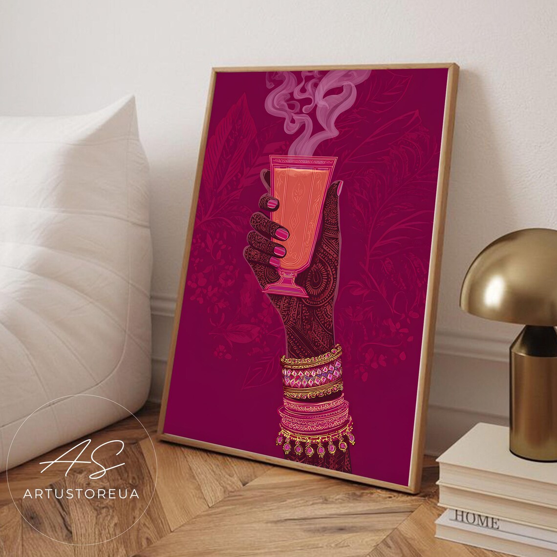 Chai Print, Vintage Tea Cup Poster