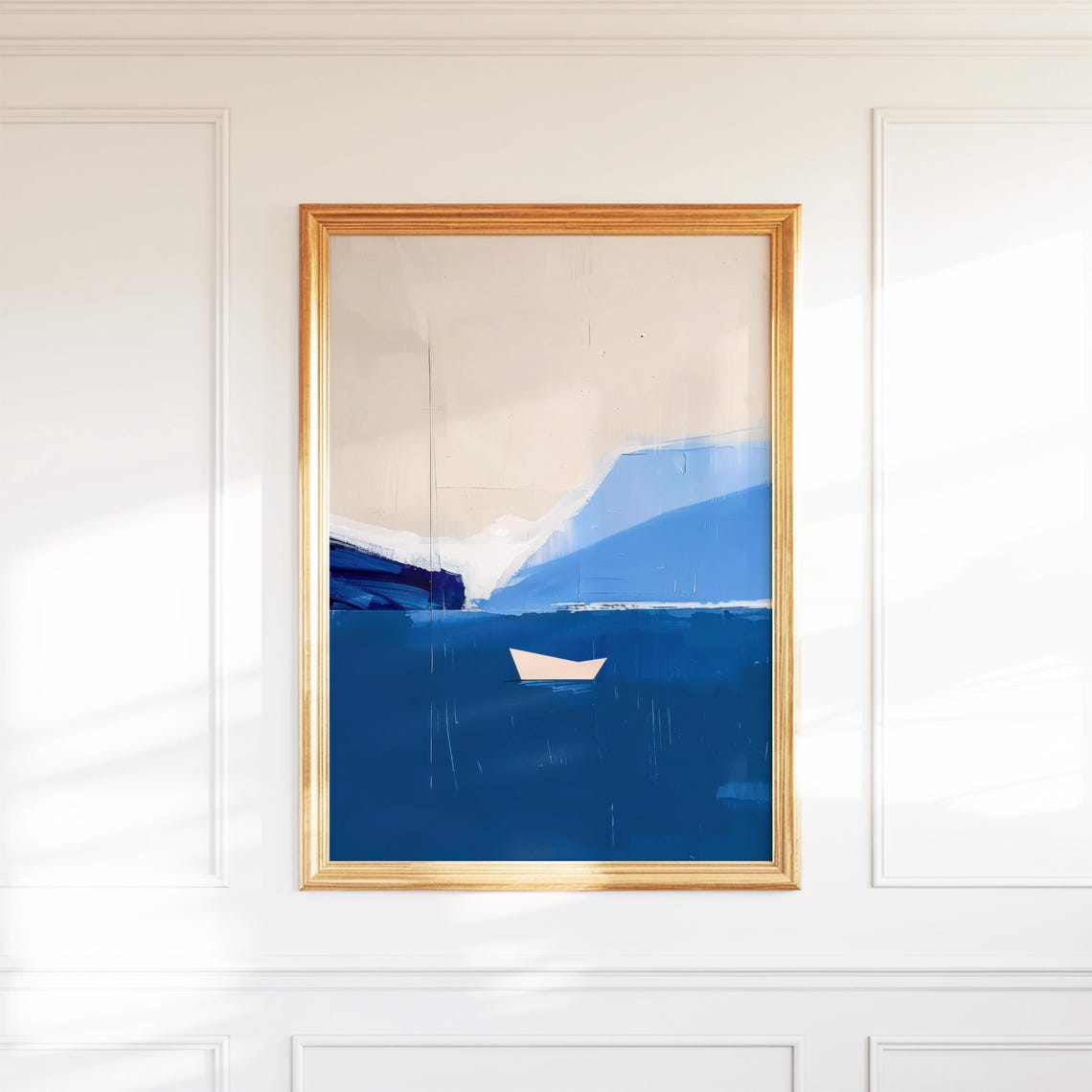 Zen Nautical Landscape Wall Art Print For Japandi Decor Gallery Styling Wabi Sabi Interior Instant Poster