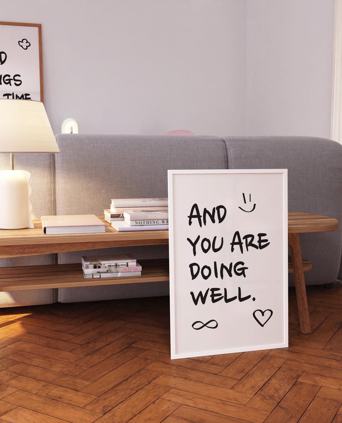 And You Are Doing Well Handwritten Encouragement Quote Poster - Image 5