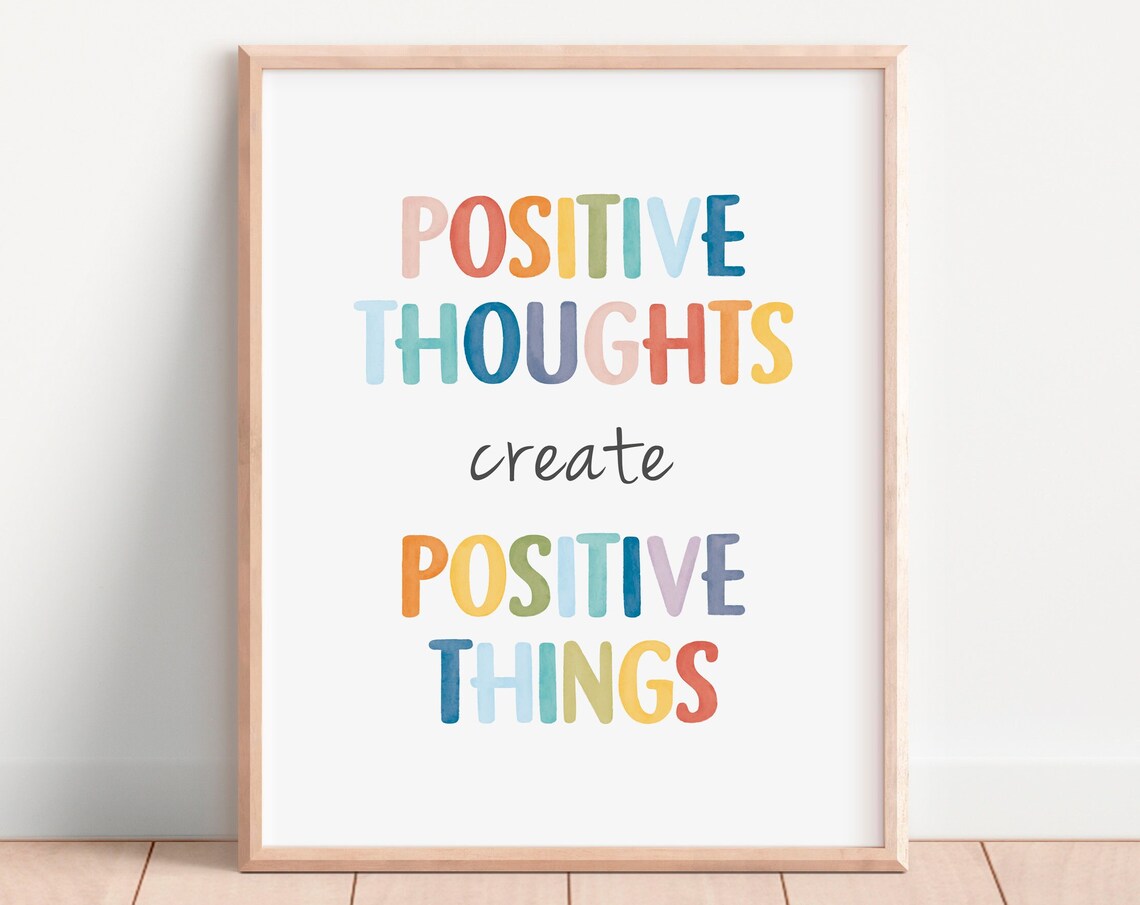 Mental Health Daily Affirmation Poster Print