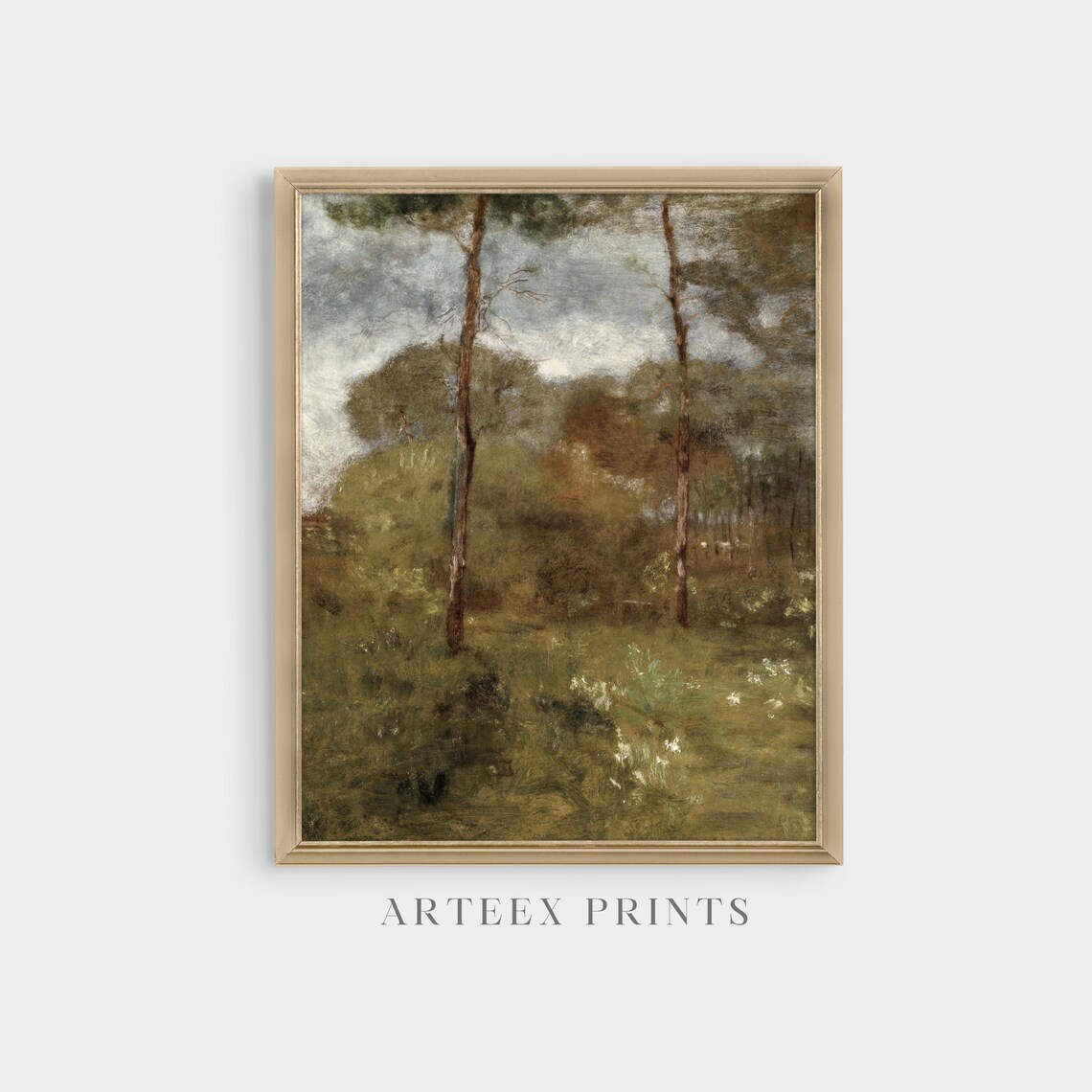 Vintage Country Landscape Antique Rustic Art Print - Image 5