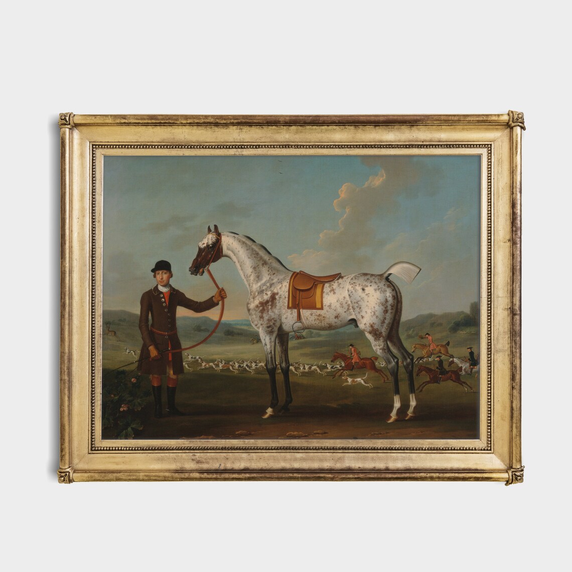 Vintage Horse Painting, Rustic Farmhouse Wall Art Print - Image 2