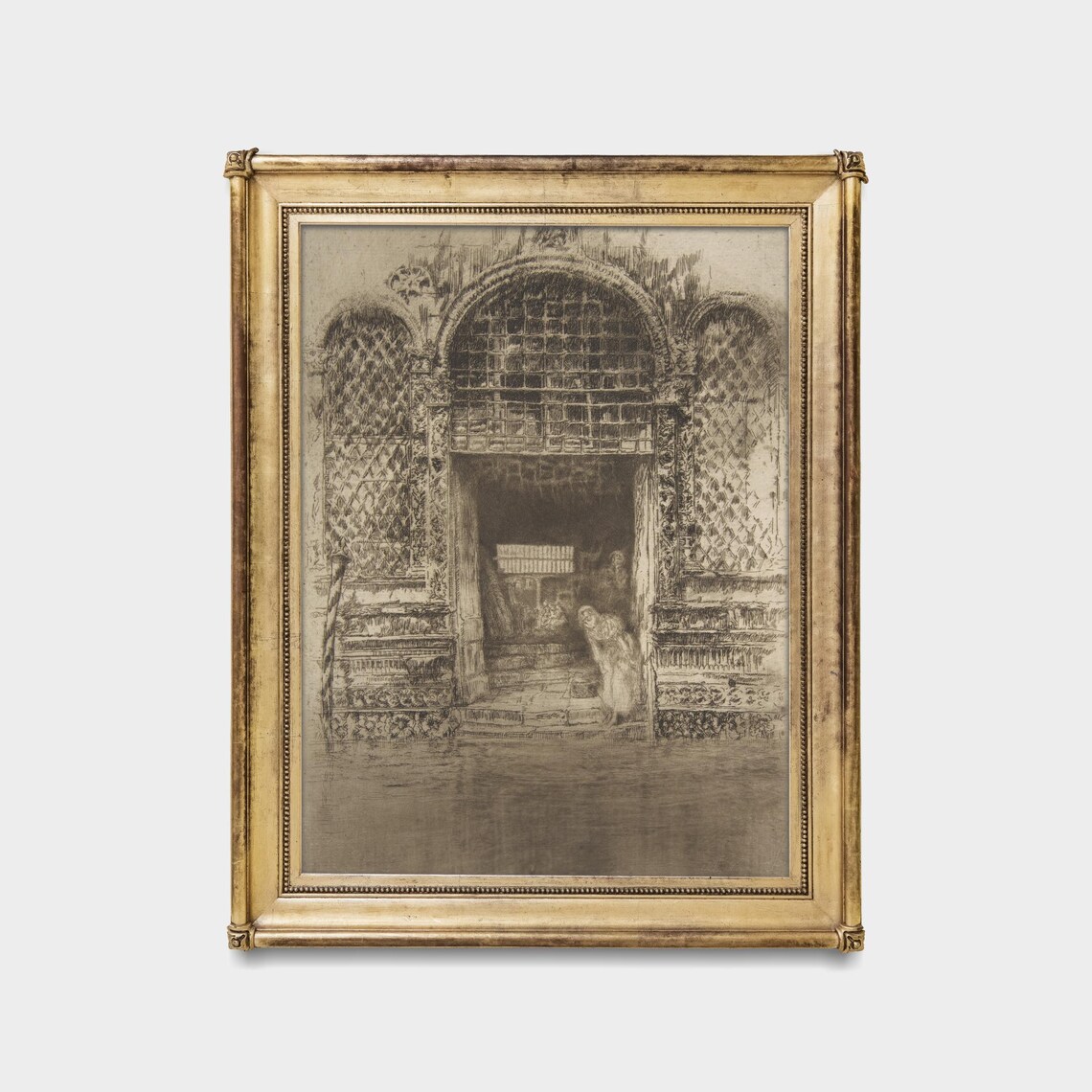 Whistler The Doorway Venetian Water Door Etching Vintage Poster - Image 5