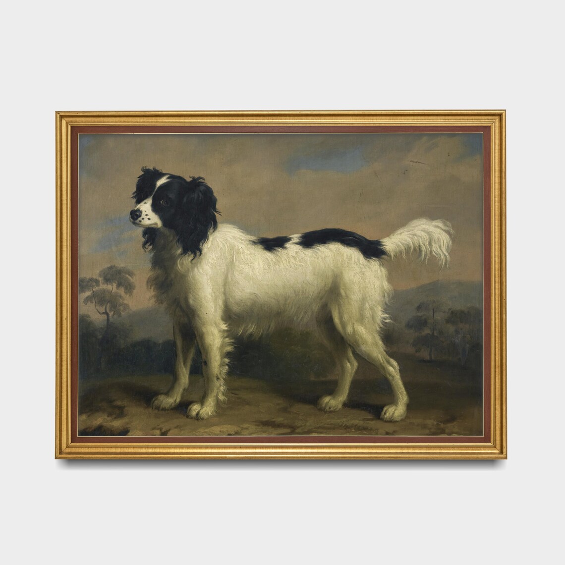 Vintage Spaniel Animal Print, Rustic Dog Art Print - Image 5