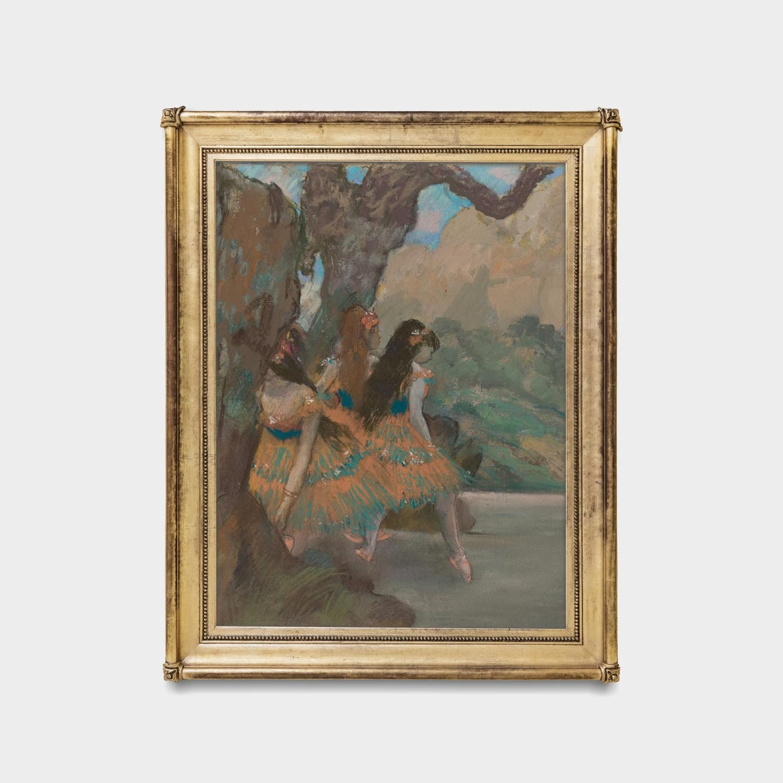 Edgar Degas Ballerinas in Green Tutus Backstage Pastel Poster - Image 5