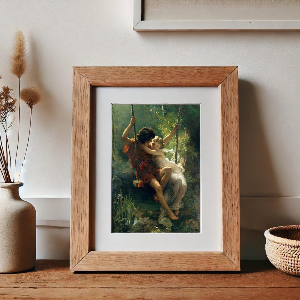 Springtime Couple on Swing Pierre Auguste Cot Romance Poster - Image 3