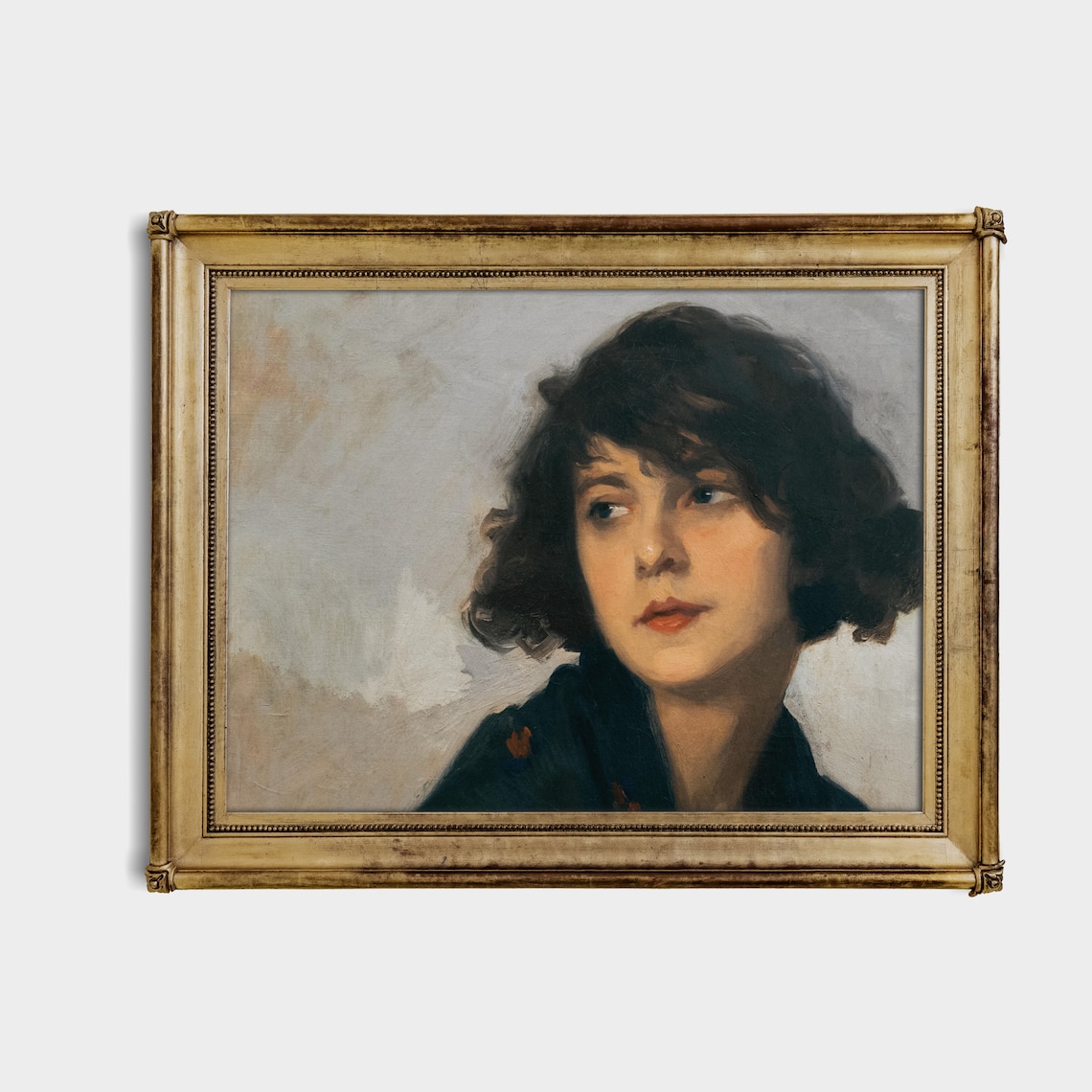 Vintage Victorian Woman Portrait Wall Art Print - Image 2