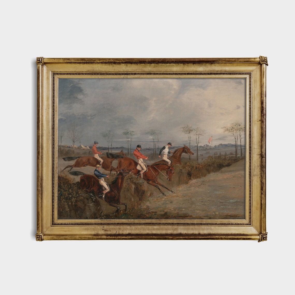 Printed And Shipped Vintage Horse Painting Antique Equestrian Print Farmhouse Animal Print Oil Painting Fine Art Physical Prints - Image 2
