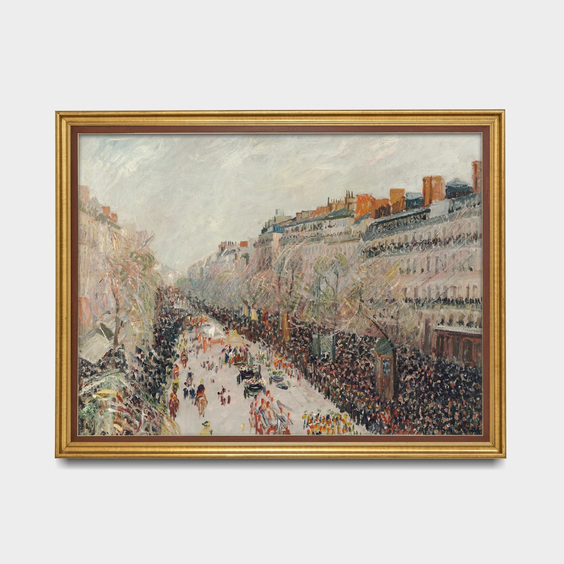Paris Carnival Parade on a Grand Boulevard Impressionist Poster - Image 5
