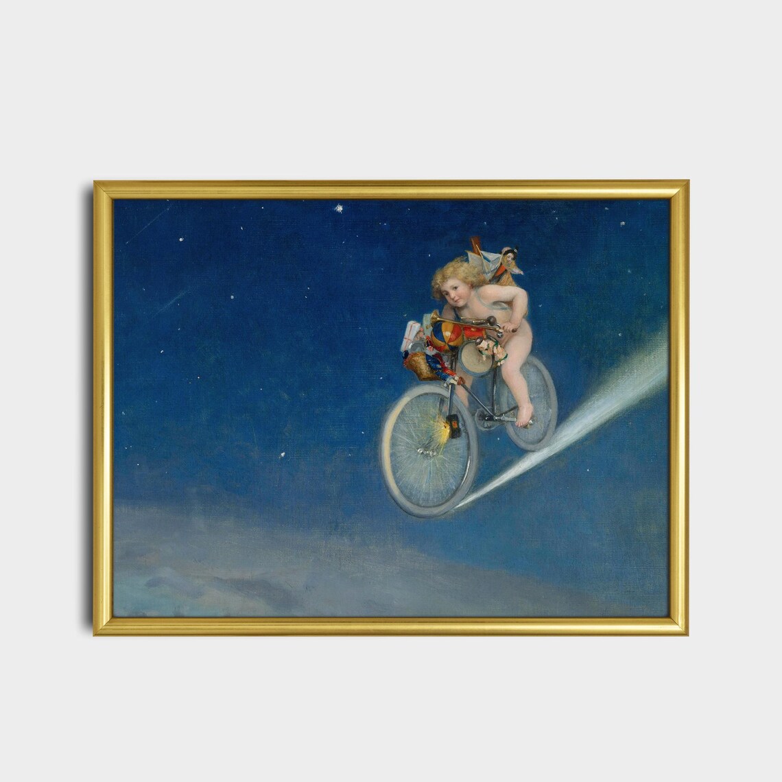 Vintage Christmas Delivery Art Print, Rustic Holiday Decor - Image 2