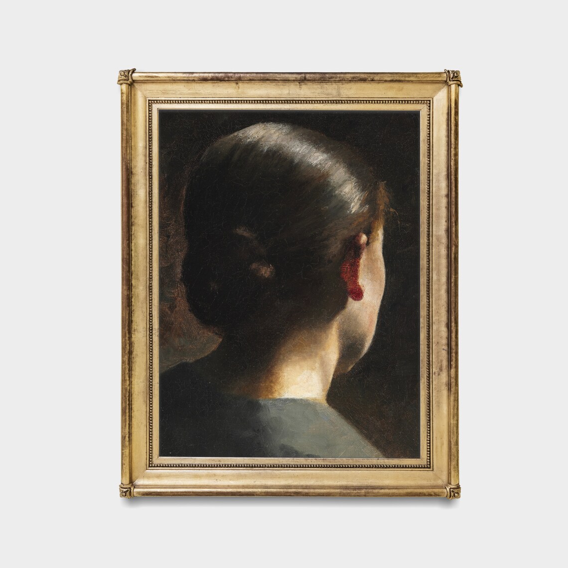 Vintage Woman Portrait, Dark Academia Wall Art Print - Image 2