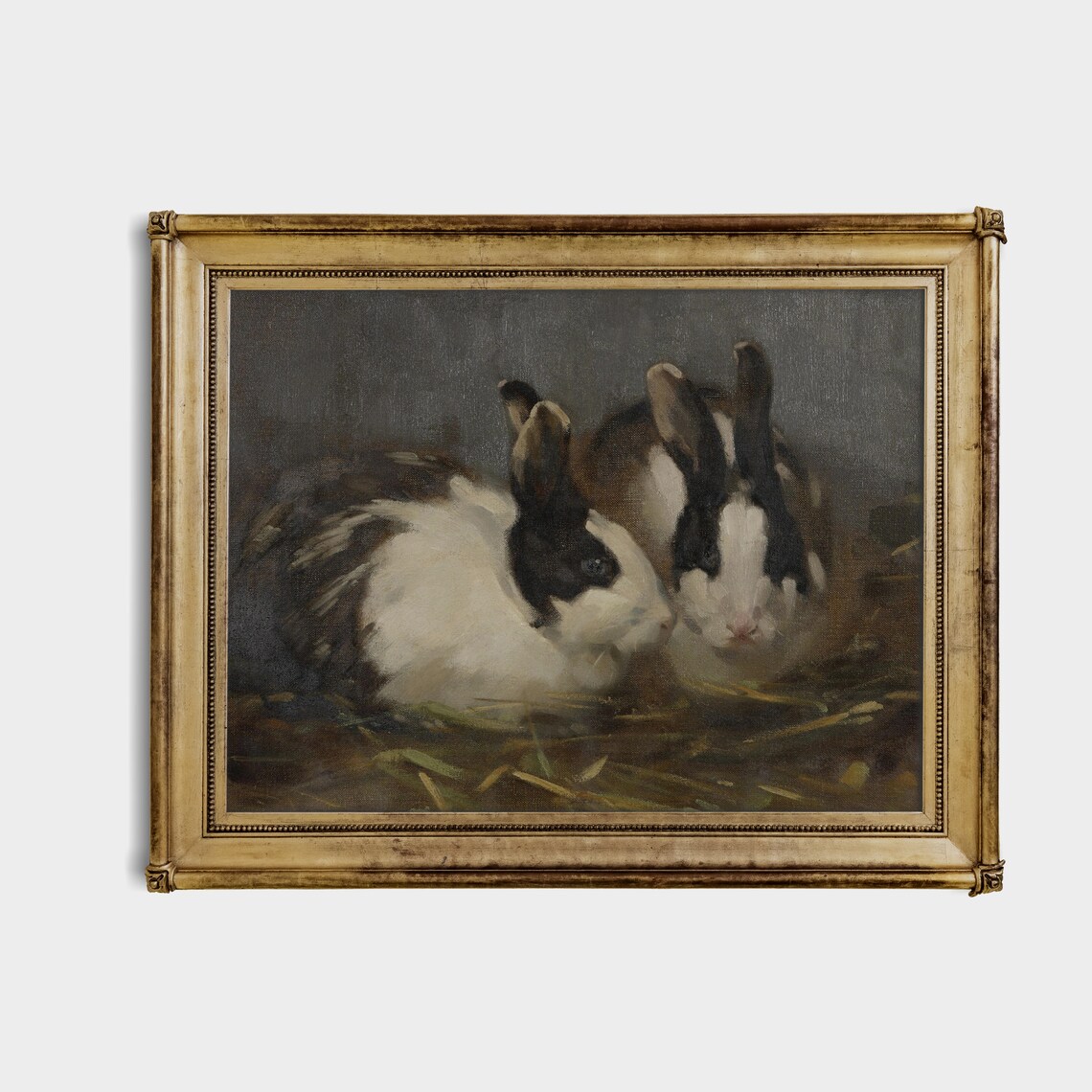 Vintage Rabbit Rustic Farmhouse Wall Art Print - Image 2