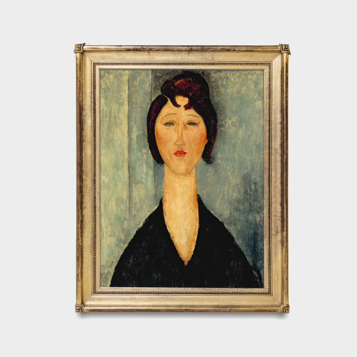 Portrait of a Woman in the Style of Modigliani Vintage Poster - Image 3