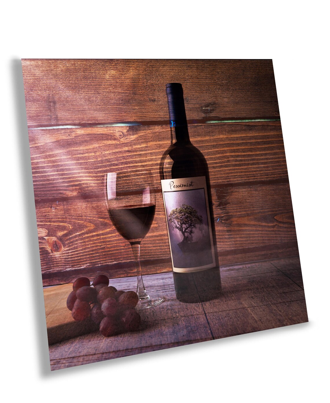 Modern Wine Still Life, Grapes Art Print